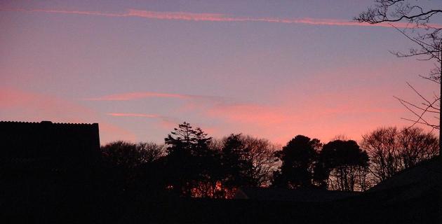 Northumberlandfarmhouse a winter sky
